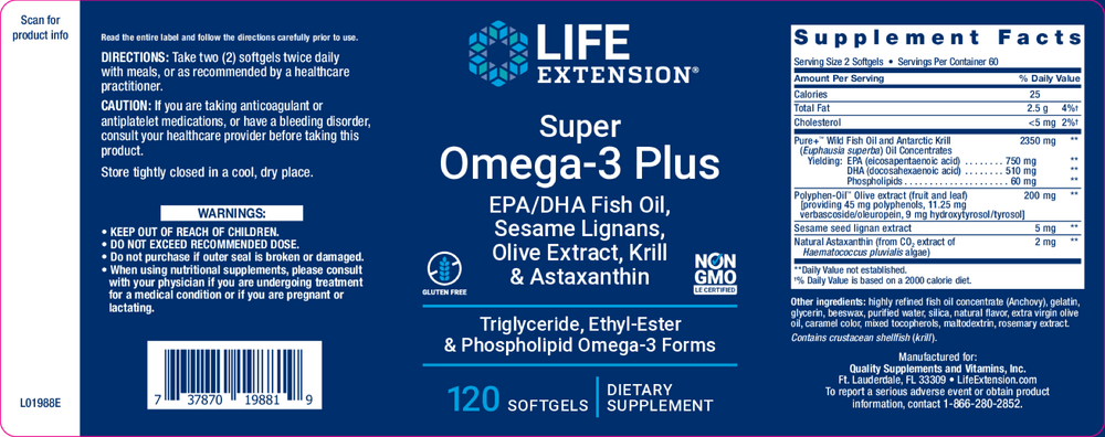 Super Omega-3 Plus EPA/DHA Fish Oil