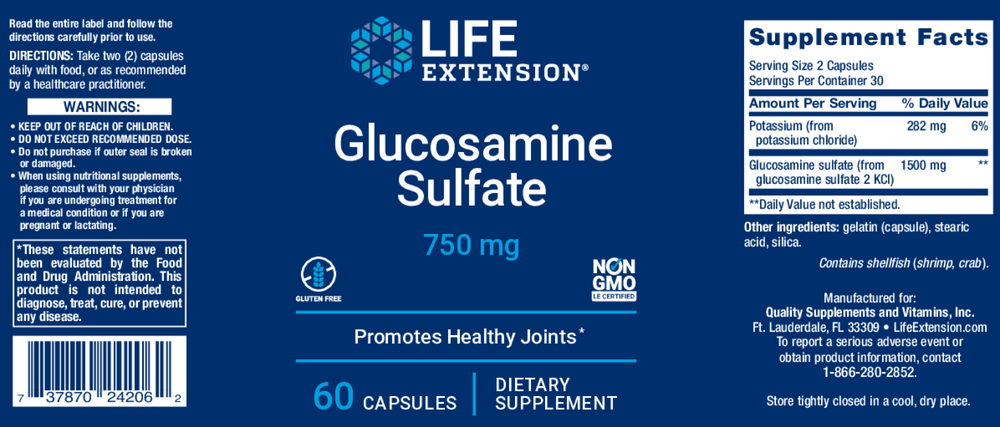Glucosamine Sulfate 750mg