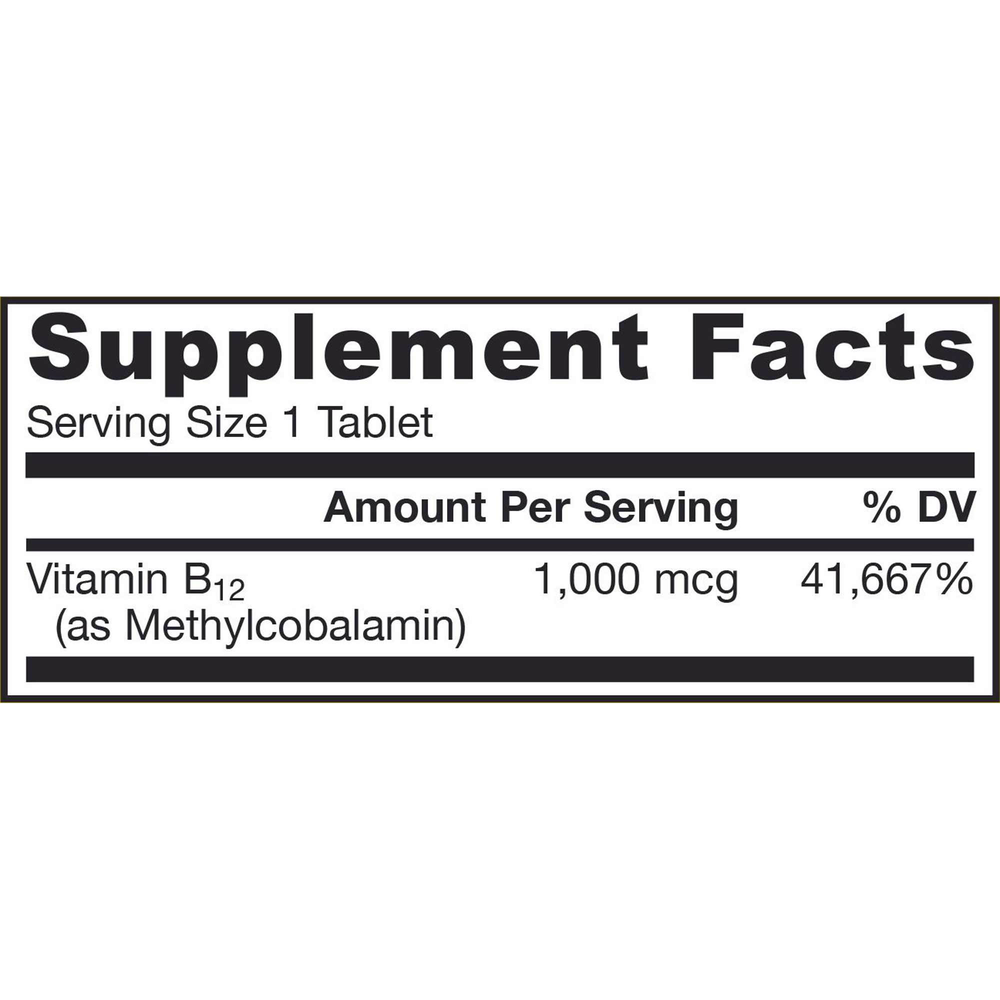 Methyl B-12 1000mcg Lemon