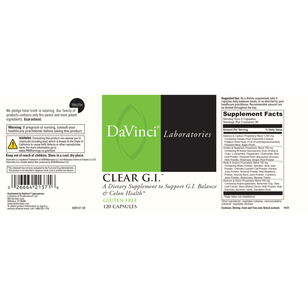 Clear G.I. (California Only)