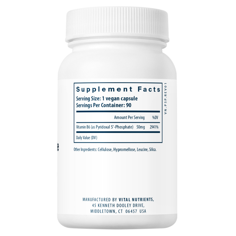 Pyridoxal-5-Phosphate 50mg with Active form of Vitamin B6