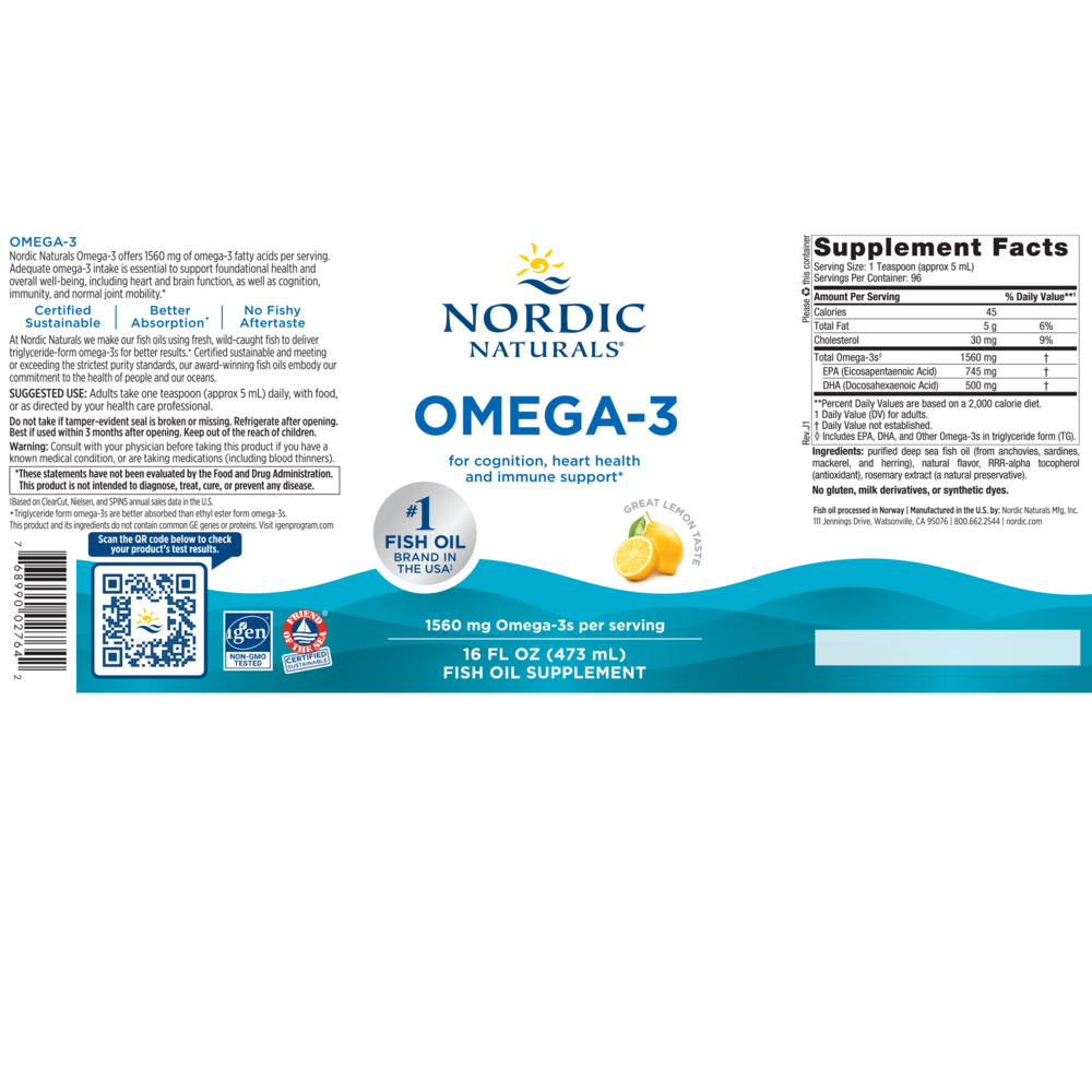 Omega-3, Formerly Arctic Omega (Lemon)