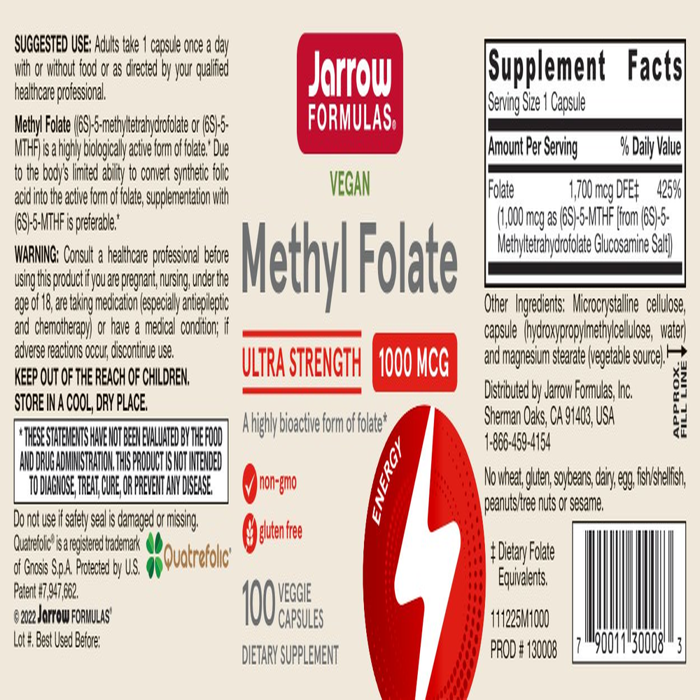 Methyl Folate 1000mcg
