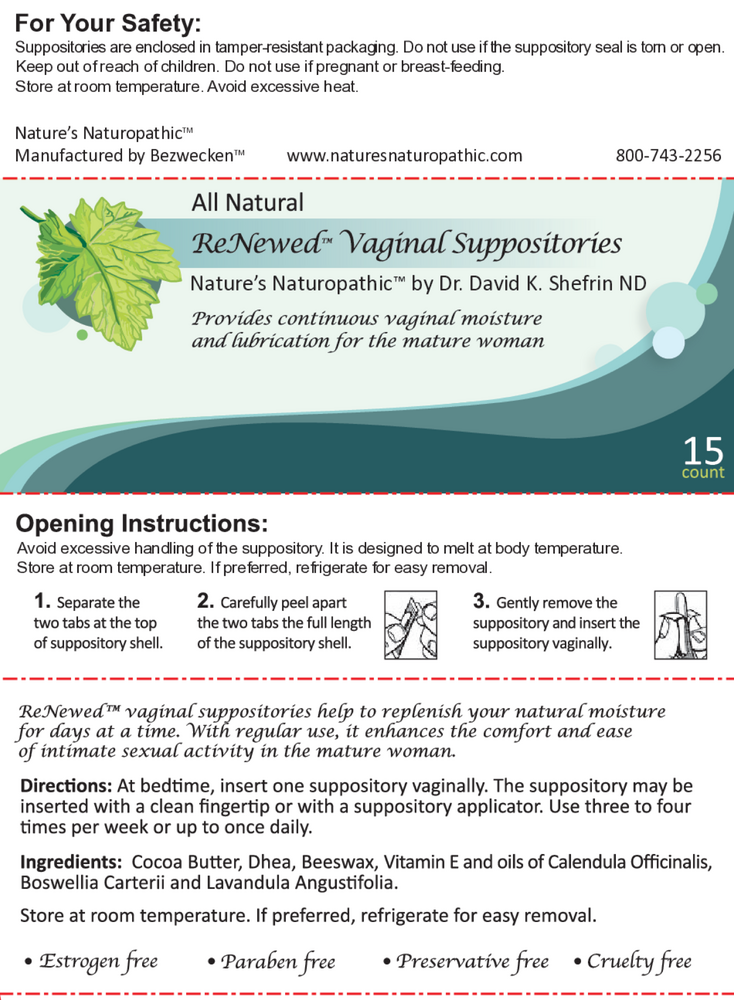 Renewed DHEA Vaginal Suppositories