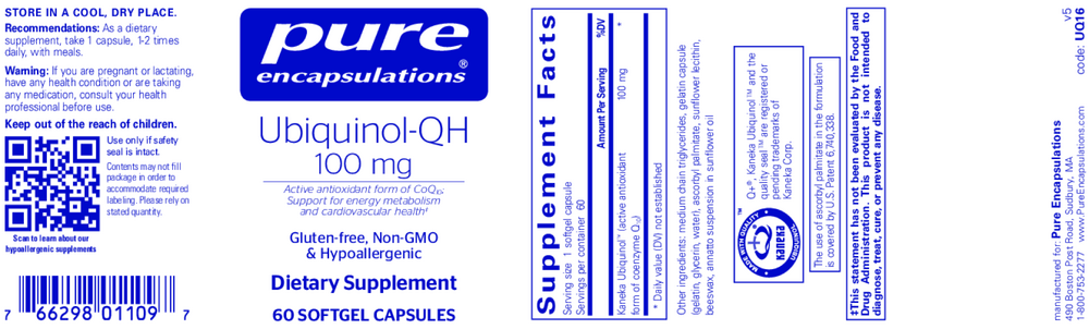Ubiquinol-QH 100mg