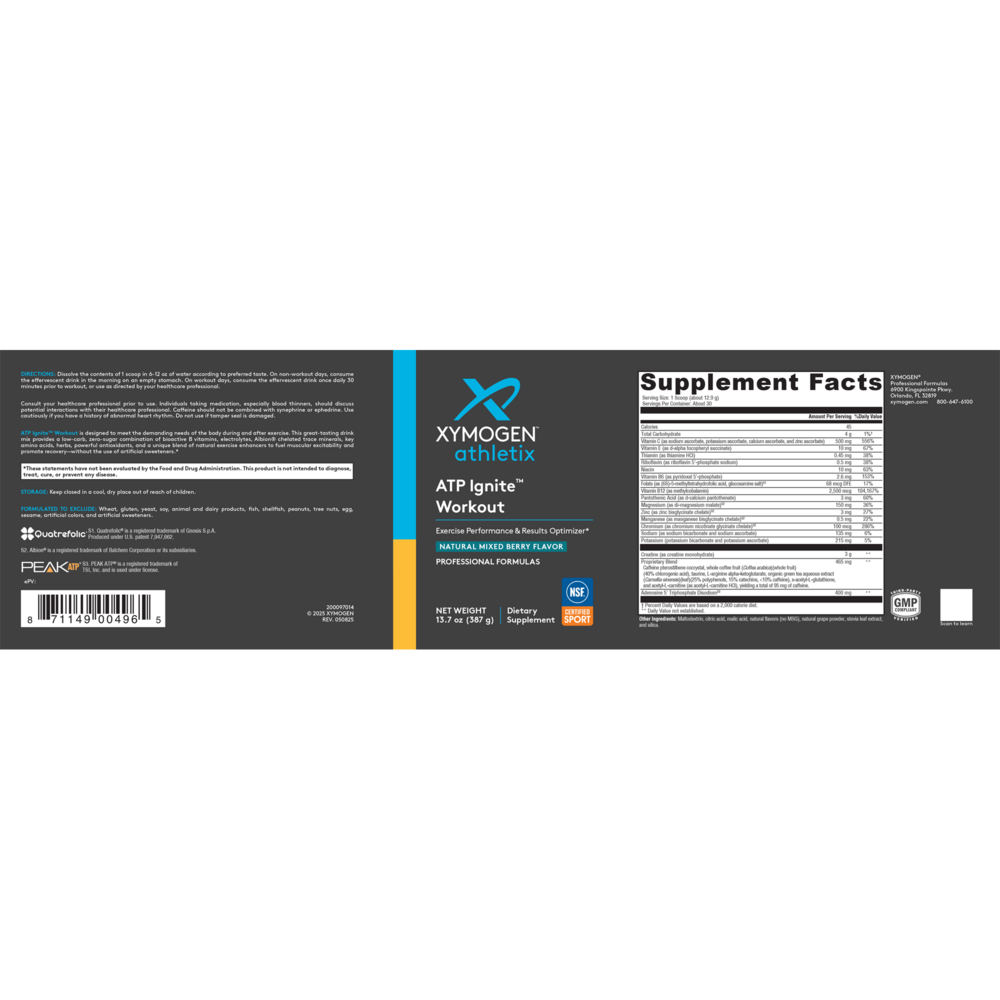 ATP Ignite Workout Mixed Berry Athletix