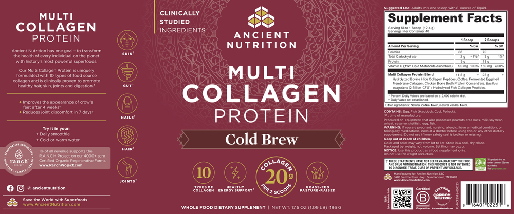 Multi Collagen Protein, Cold Brew