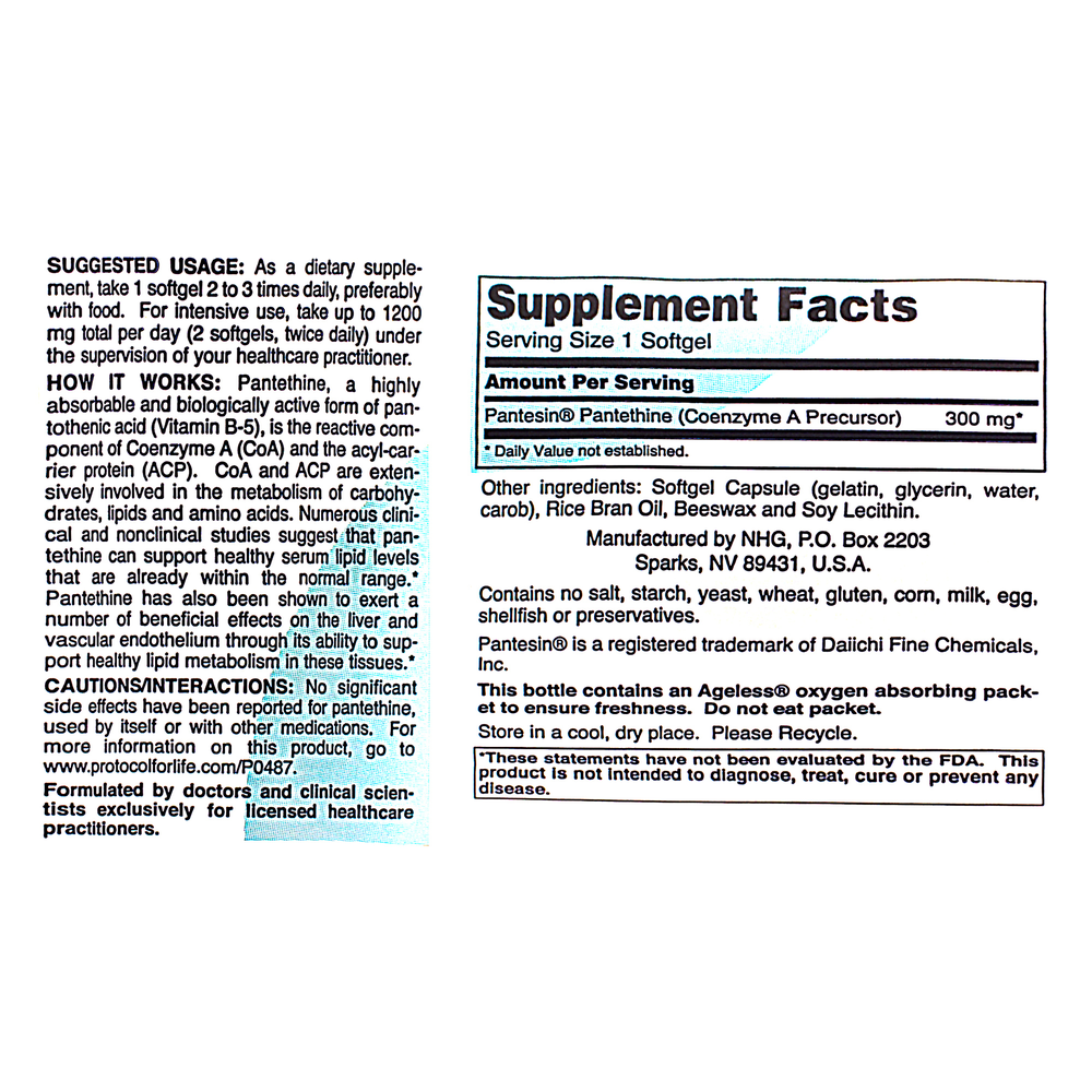 Pantethine 300mg