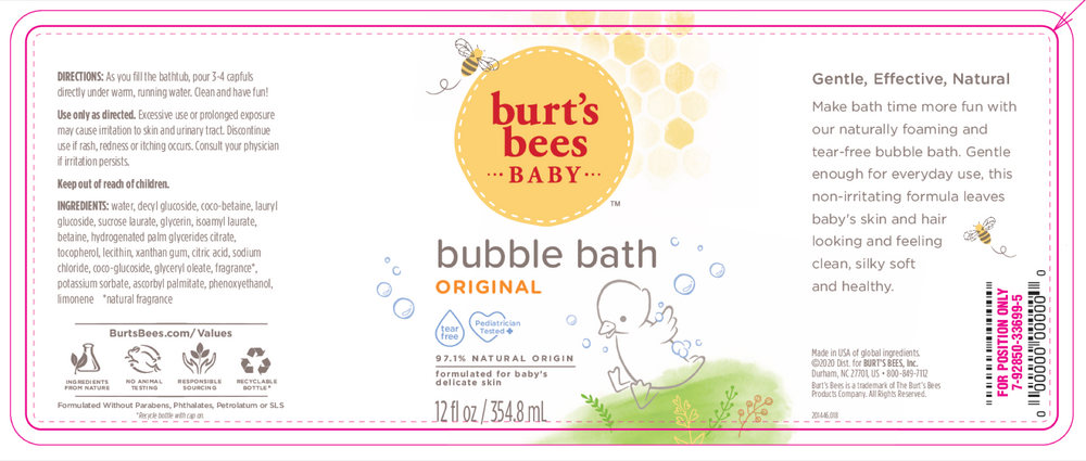 Burt's Bees Baby Bubble Bath