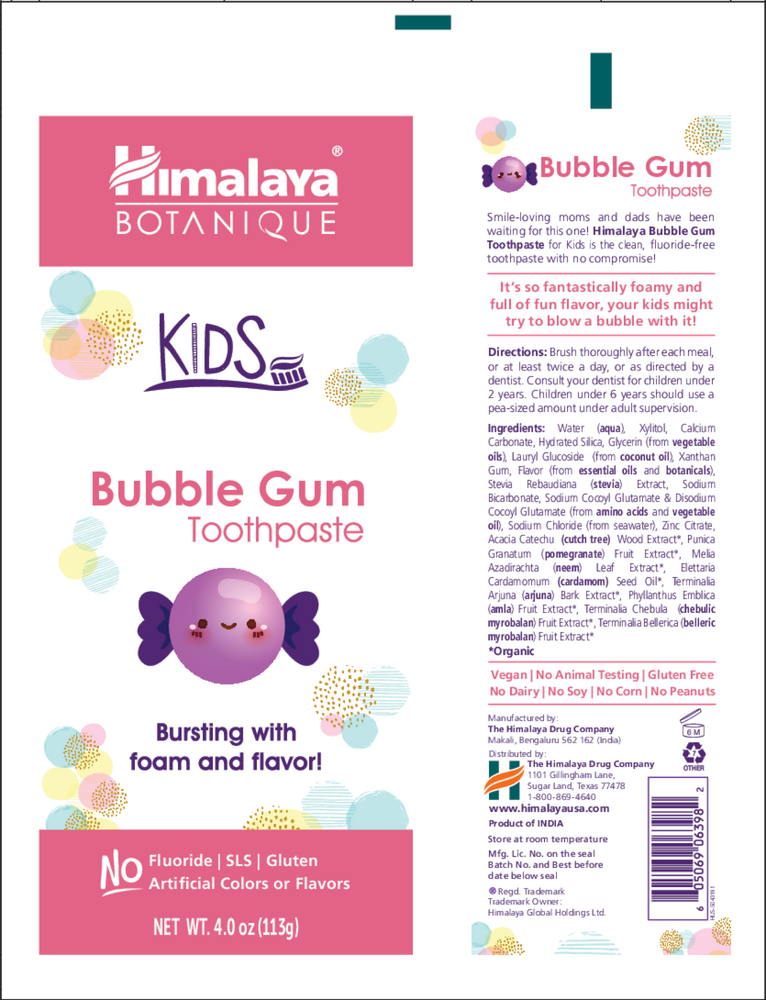 Kids Toothpaste Bubble Gum