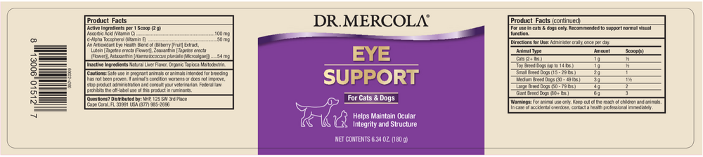 Bark and Whiskers Eye Support for Pets