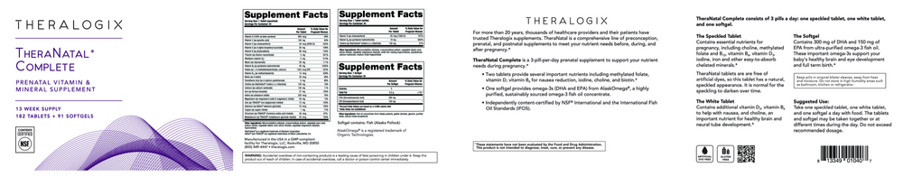 TheraNatal® Complete Prenatal Vitamins (91 day supply)