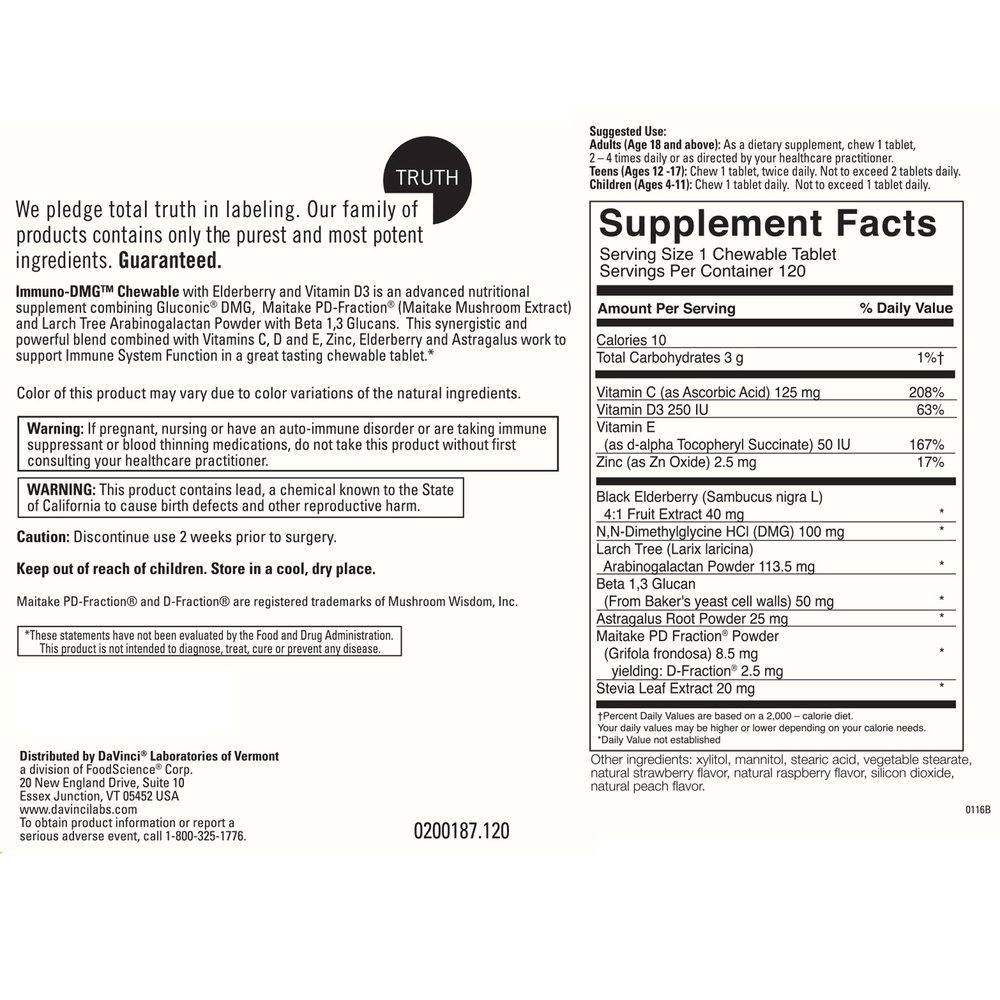Immuno-DMG w/Elderberry and Vit D3