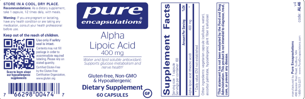 Alpha Lipoic Acid 400mg