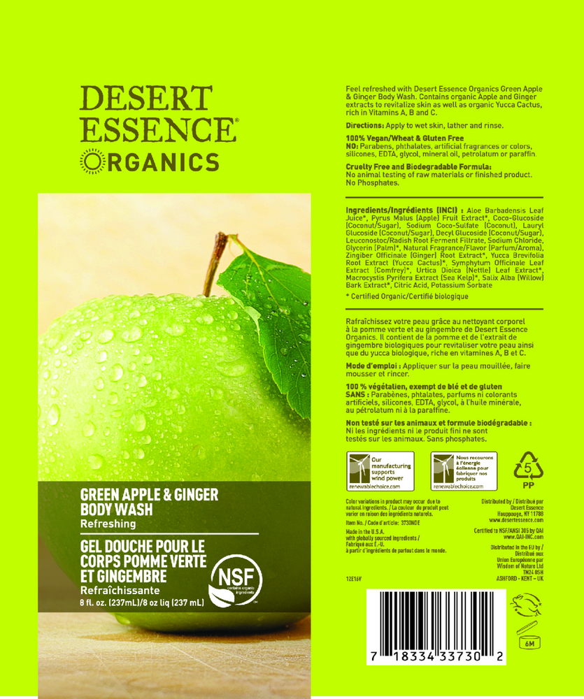 Green Apple & Ginger Body Wash