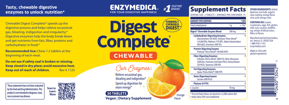 Digest Complete Chewable