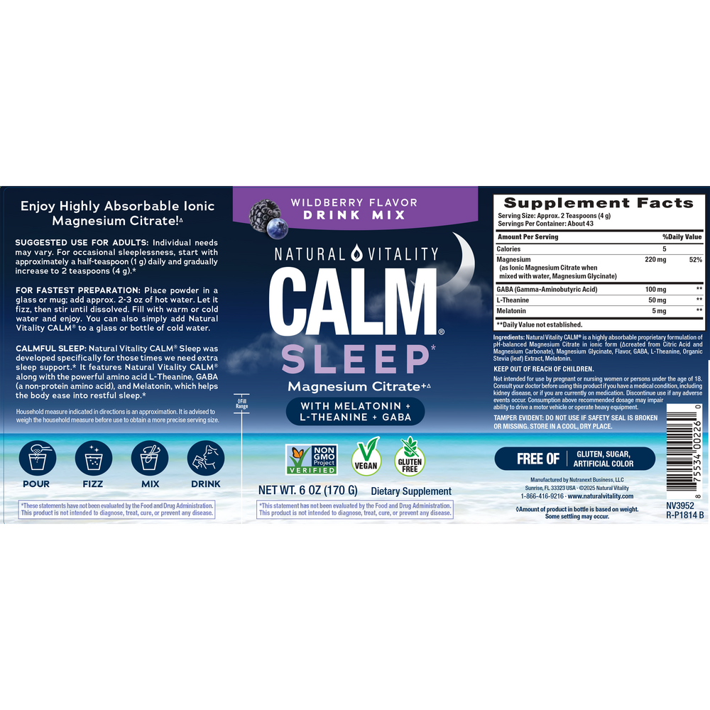 Natural Calm Calmful Sleep