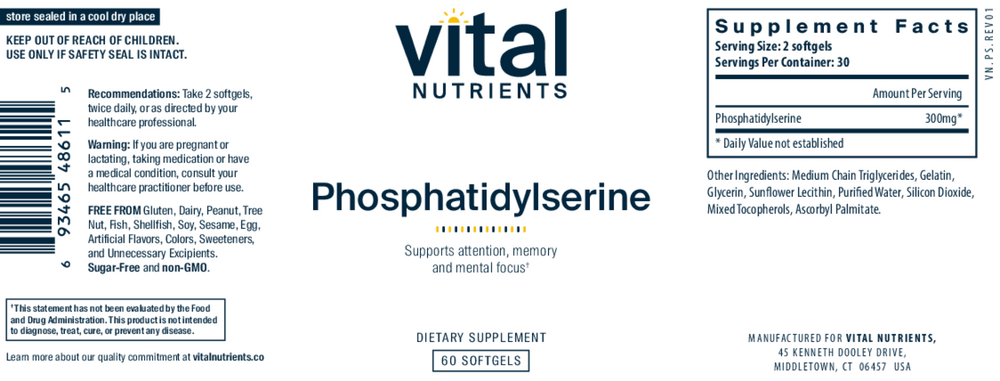 Phosphatidylserine 150mg