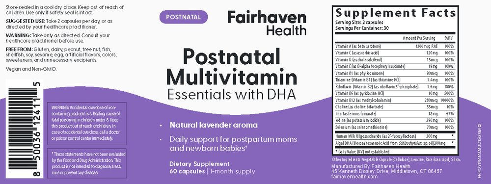 Postnatal Multivitamin Essentials plus DHA