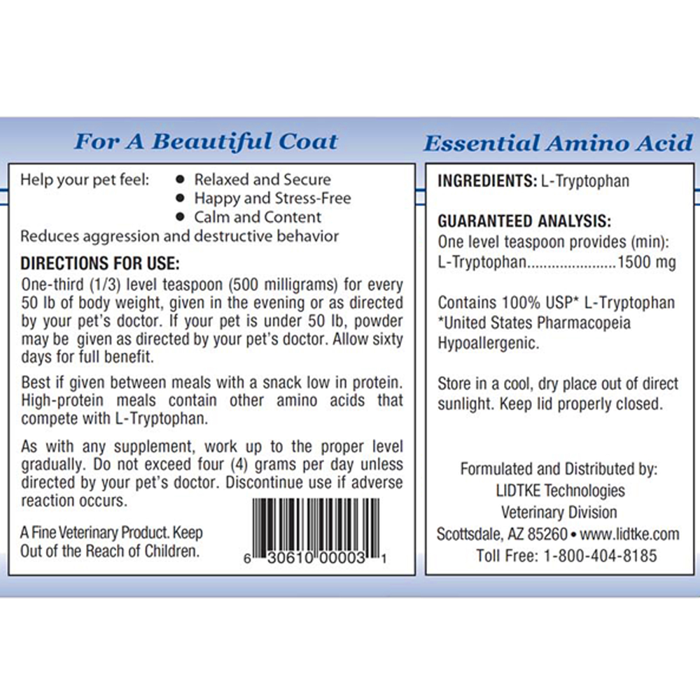 L-Tryptophan Pet Powder