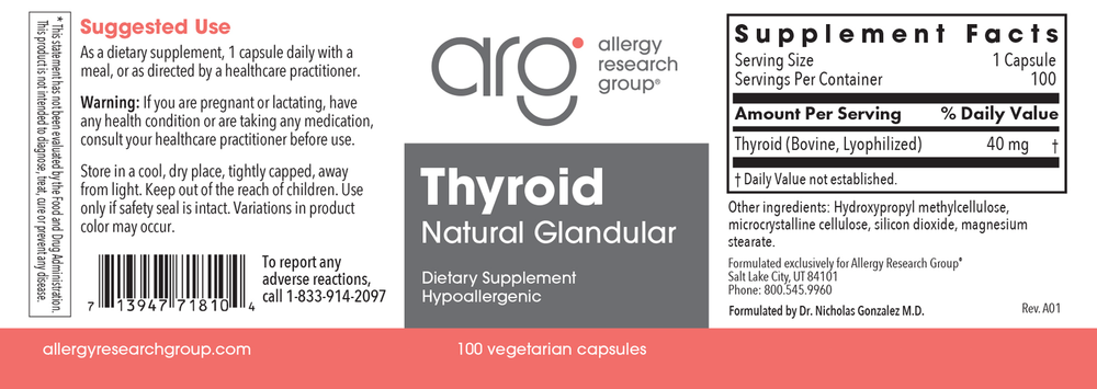 Thyroid Natural Glandular