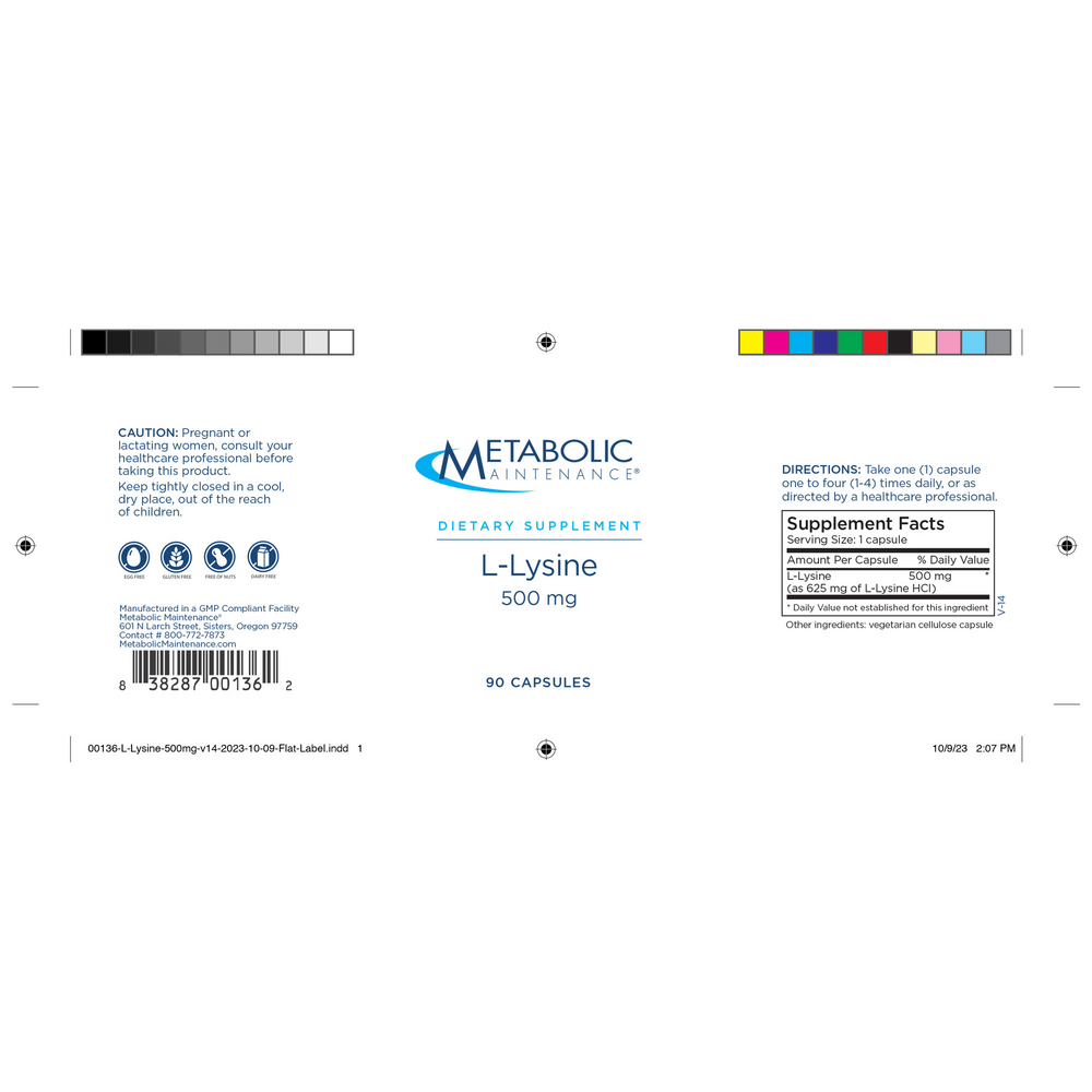 L-Lysine 500mg