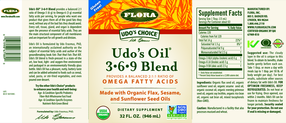 Udo's Choice Oil Blend 3.6.9