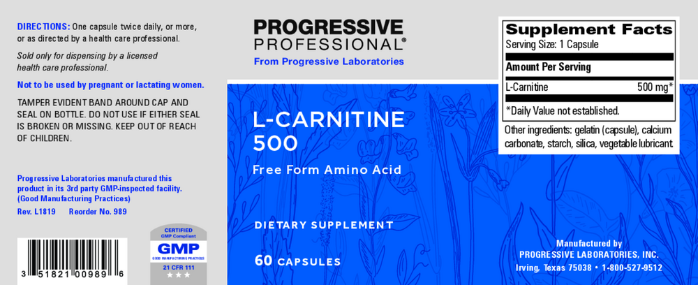 L-Carnitine 500mg