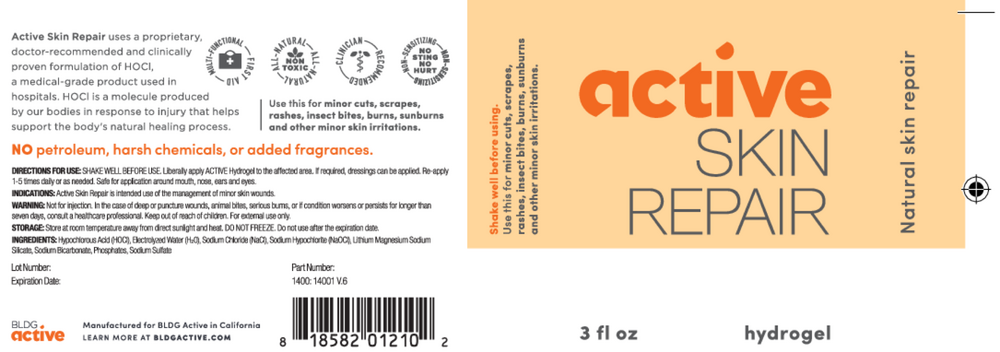 Active Skin Repair Hydrogel