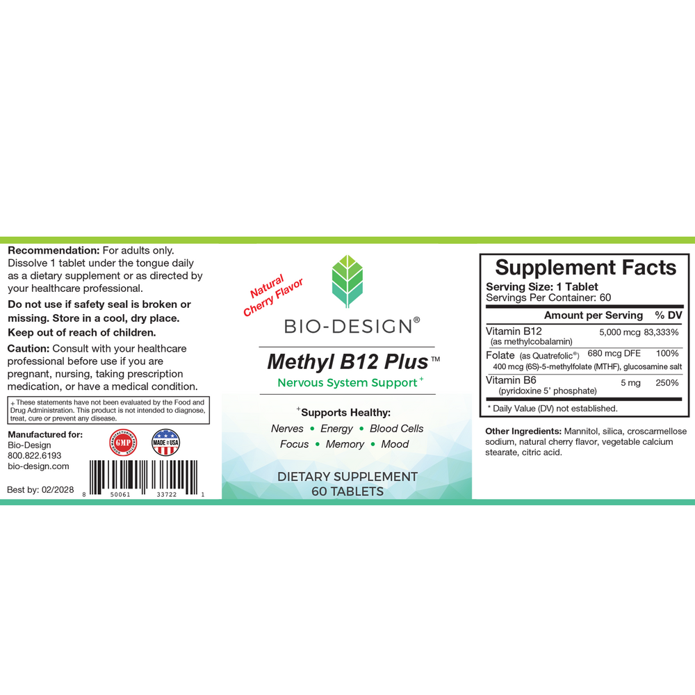 Methyl B12 Plus 5000 mcg, Natural Cherry Flavor