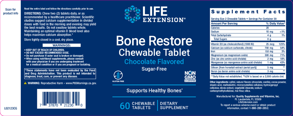 Bone Restore Chocolate Sugar-Free