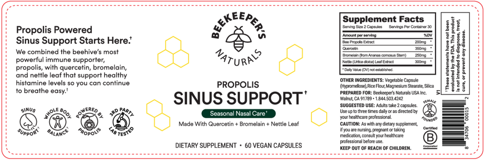 Propolis Sinus Support - Seasonal Nasal Care