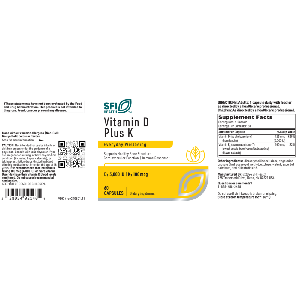 Vitamin D Plus K