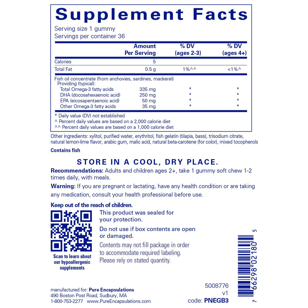 PureNutrients EPA/DHA Gummy