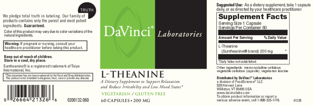 L-Theanine 200mg