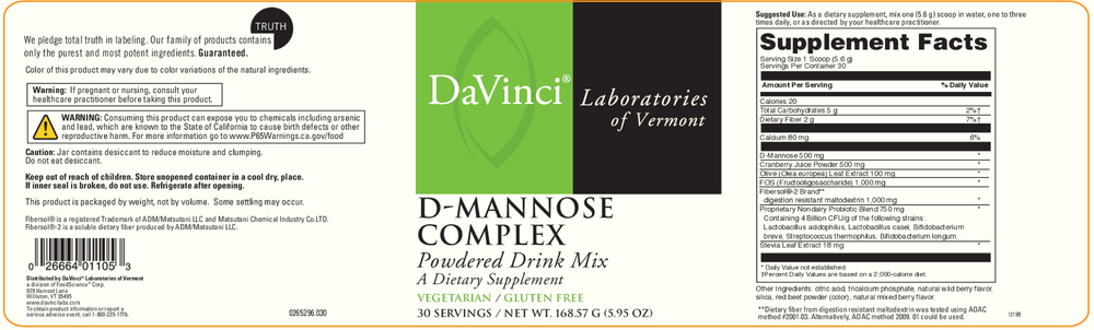D-Mannose Complex (California Only)