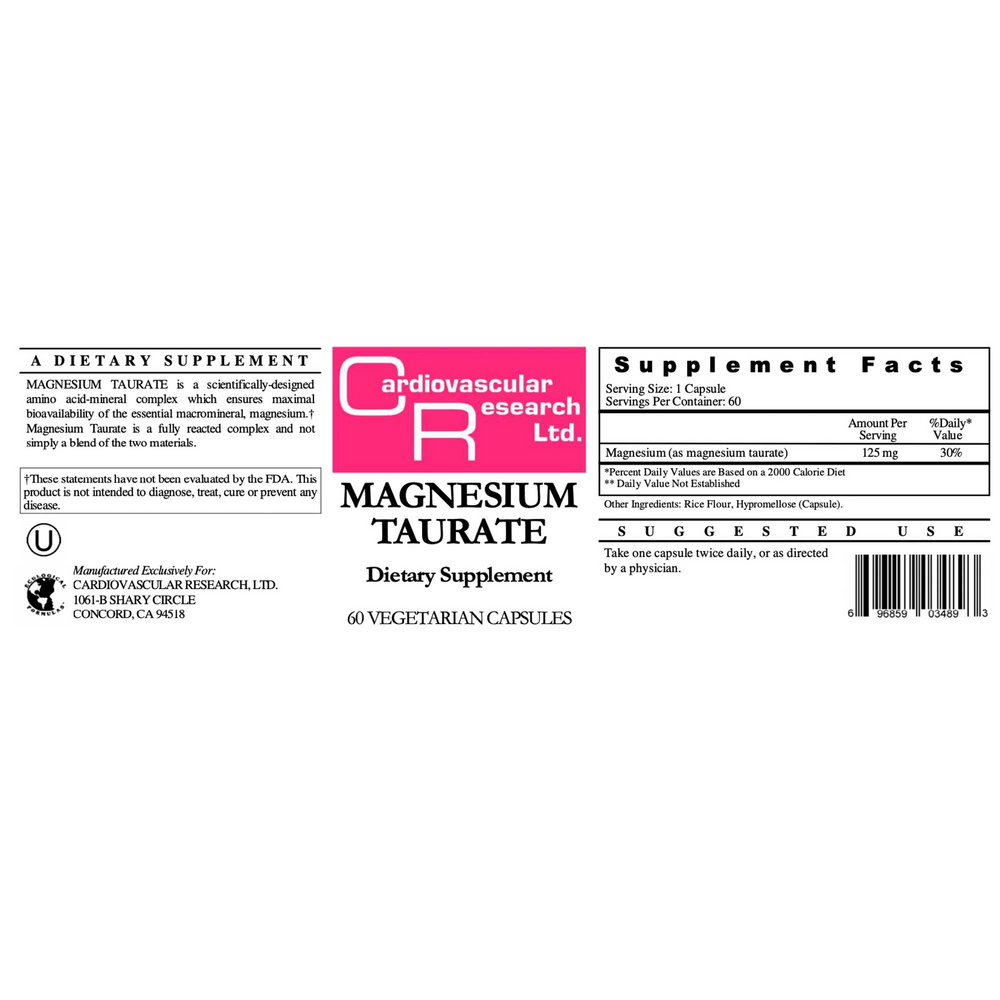Magnesium Taurate 125mg