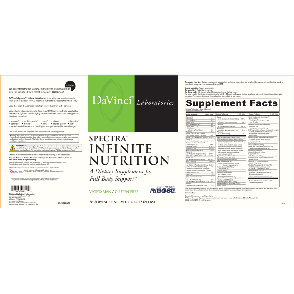 Spectra™ Infinite Nutrition (California Only)