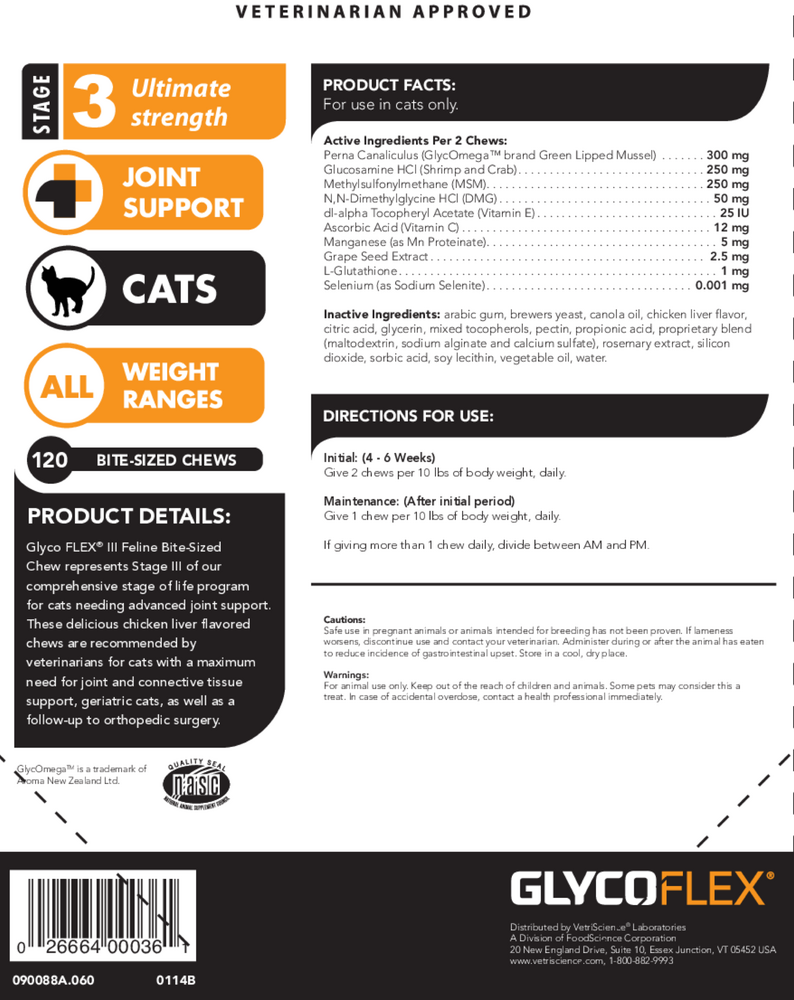 Glyco-Flex III Feline Bite Sized
