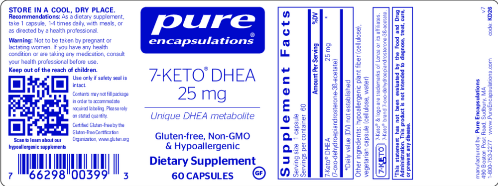 7-Keto DHEA 25mg