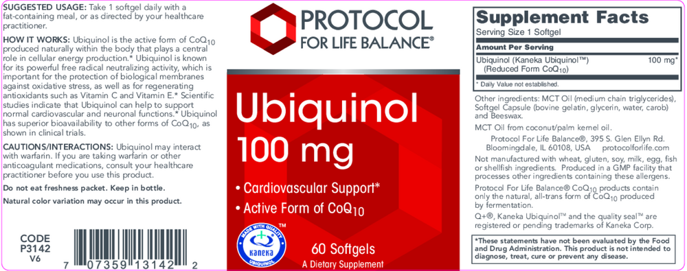 Ubiquinol 100mg
