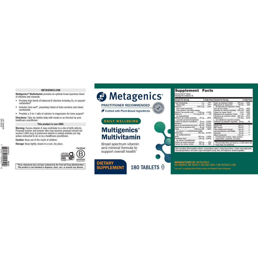 Multigenics® Multivitamin