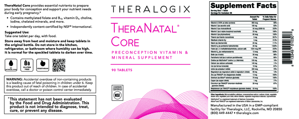 TheraNatal® Core Preconception Vitamins (90 day supply)