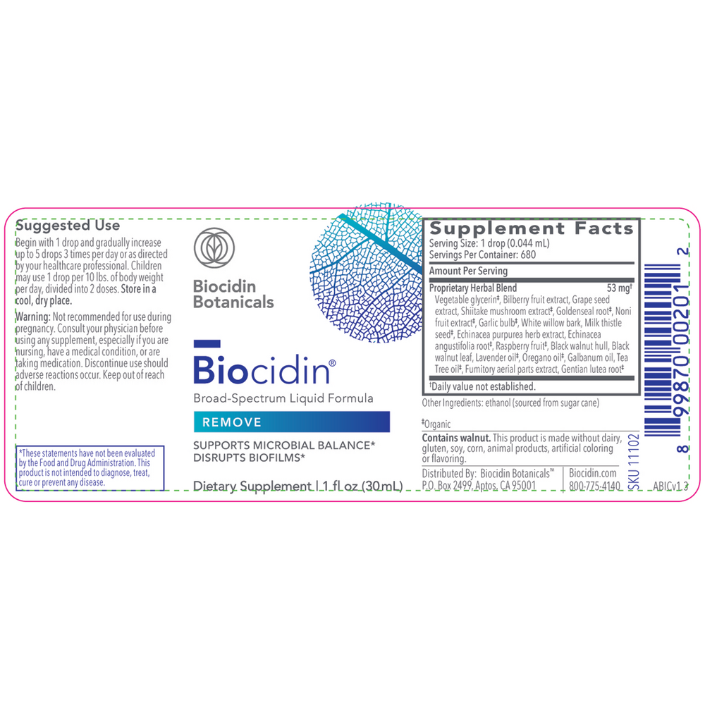 Biocidin Broad Spectrum Liquid Formula (Formerly Advanced Formula)