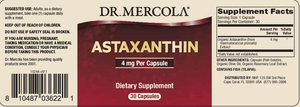 Astaxanthin 4mg