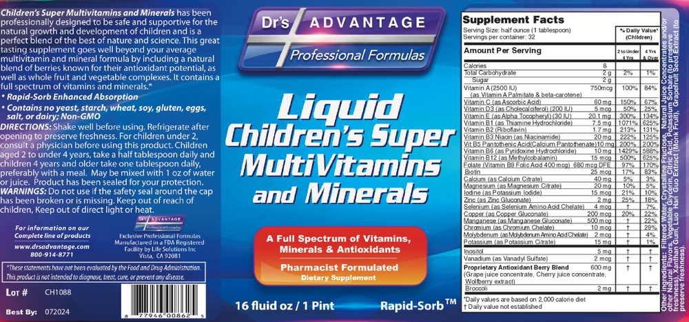 Liquid Children's Super Multivitamins & Minerals