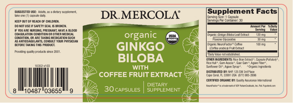 Organic Ginkgo Biloba