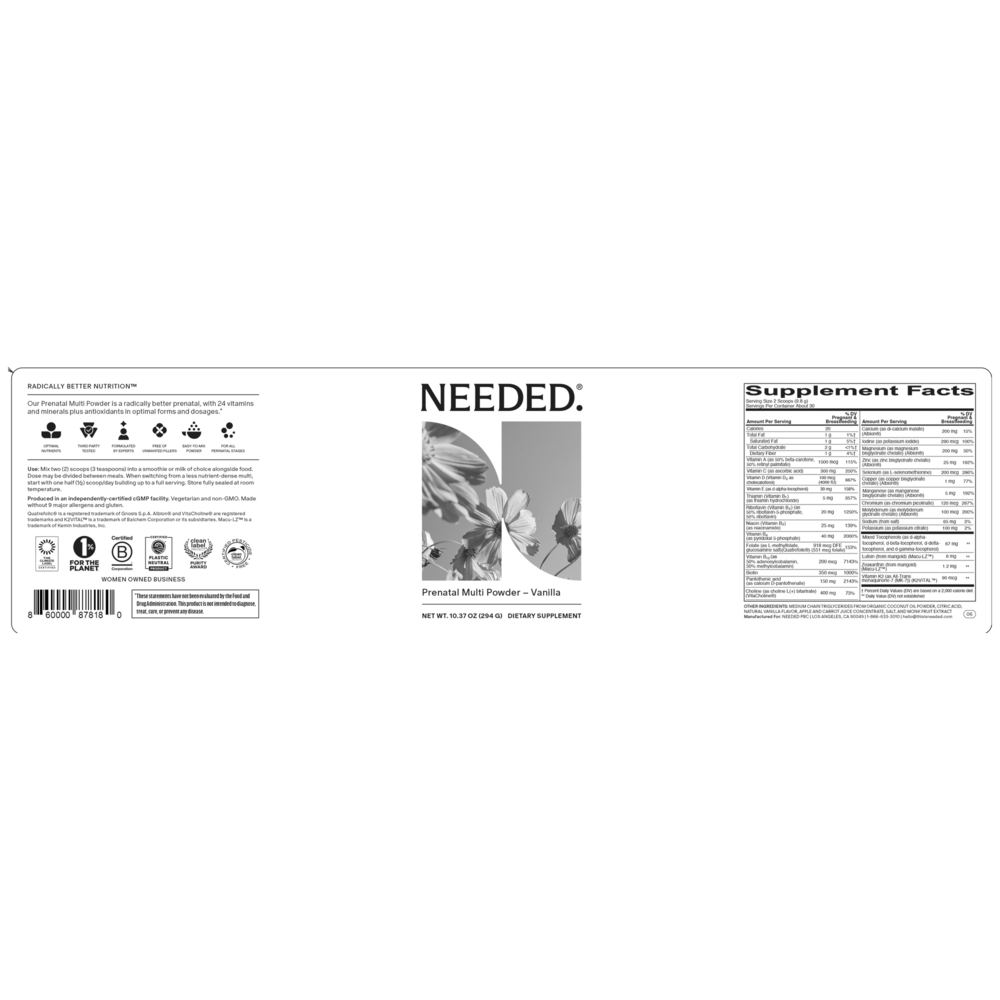 Prenatal Multi Powder, Vanilla