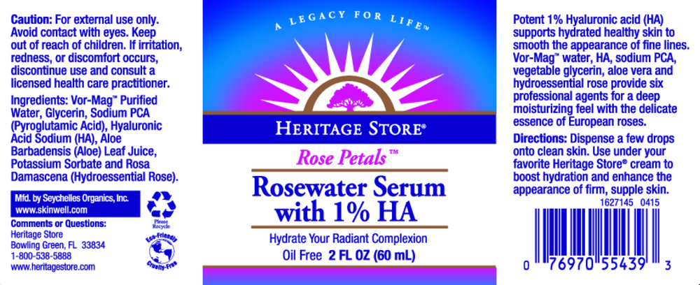 Rosewater Serum with 1% HA Drops
