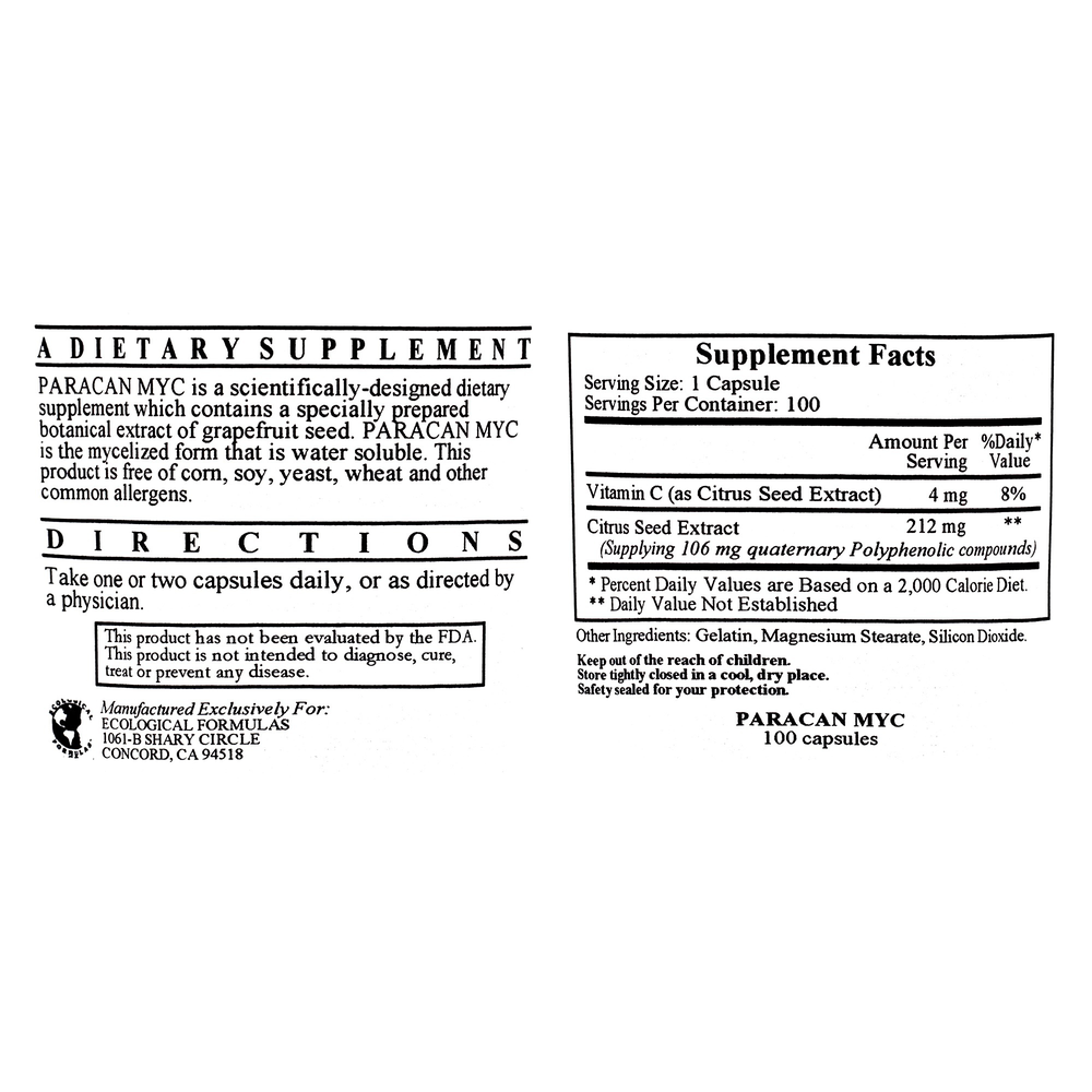 Paracan MYC(Grapefruit Seed Ext 200mg)